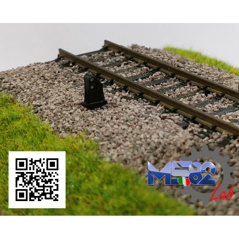 Segnale basso FS "marmotta" scala H0 (SCENOGRAFICA, no led) kit 2