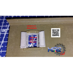 Persiana per finestra ad arco con ante separate, H0, cod. 10040124